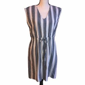Universal Thread Denim & White Striped Dress